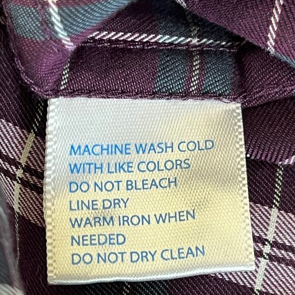 Southern Tide Men Purple Green Plaid Button Front Shirt Size Medium Classic Fit - Picture 6 of 8